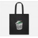 Cartoon Trash Garbage Monster Cookies Funny Idea Black Tote Bag